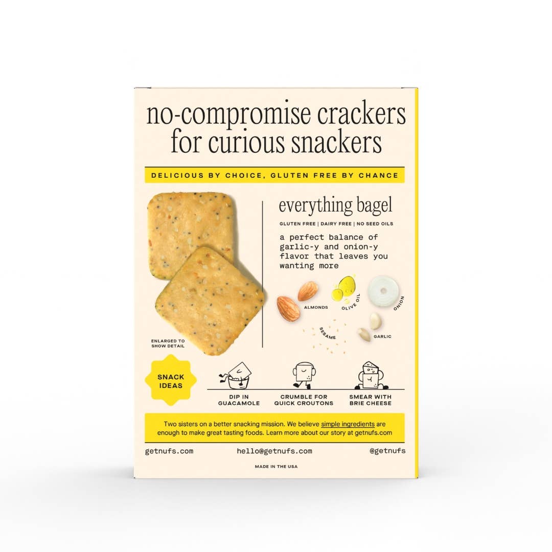 Nufs Everything Gluten-Free and Seed Oil Free Crackers - 4.25oz