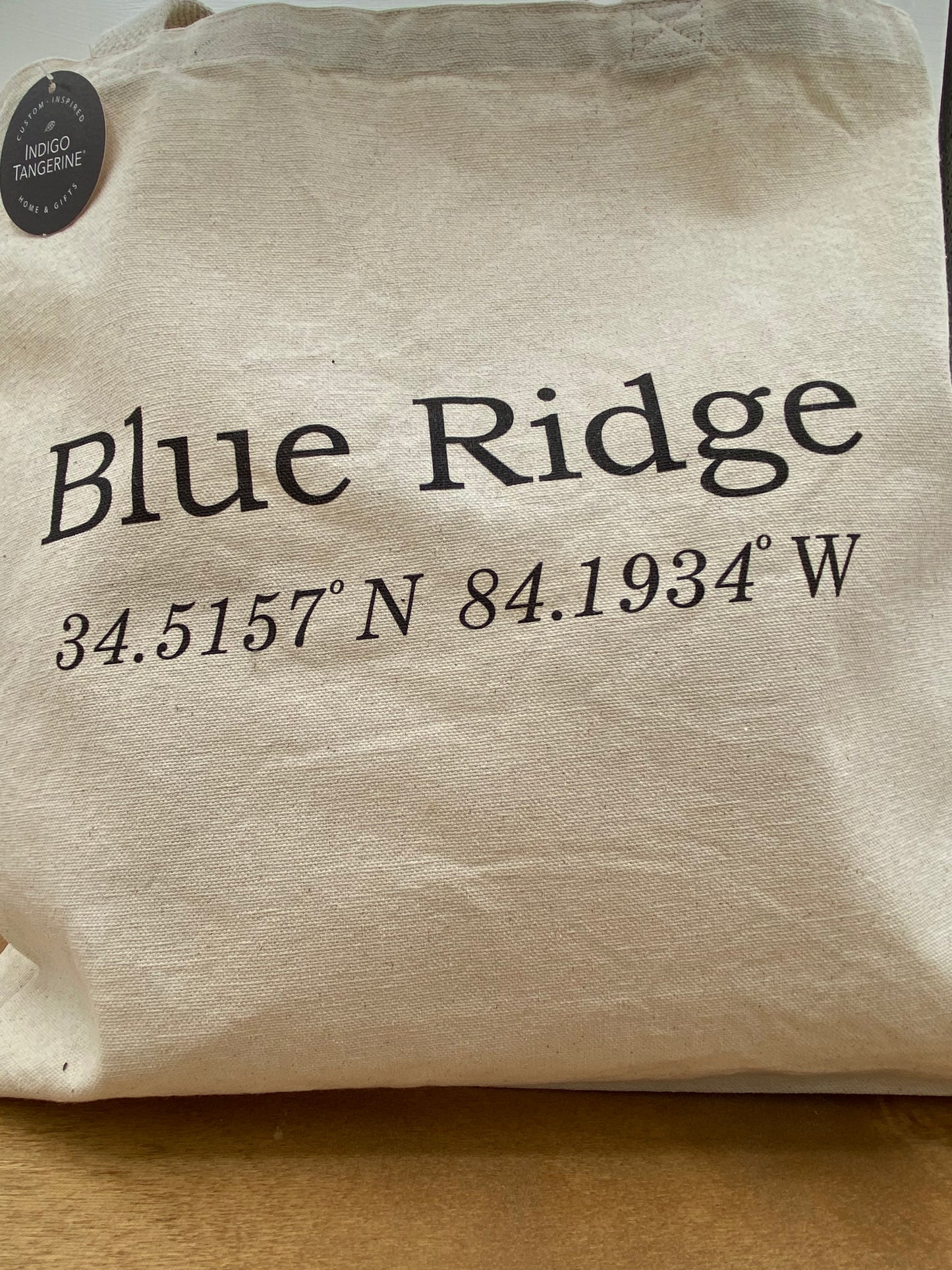 Blue Ridge Coordinates - Canvas Tote Bag