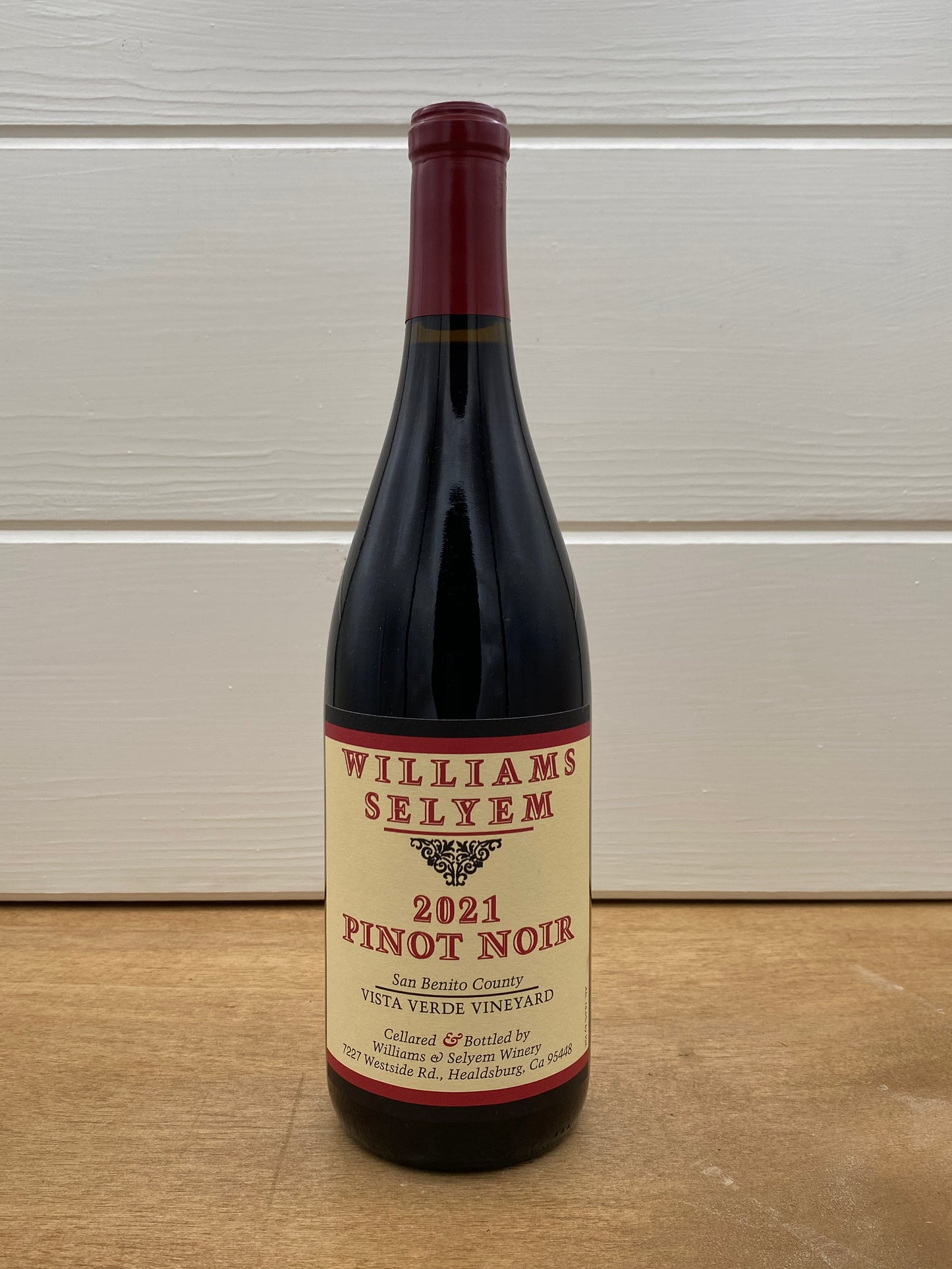 Williams Selyem Pinot Noir 2021 Vista Verde Vineyard