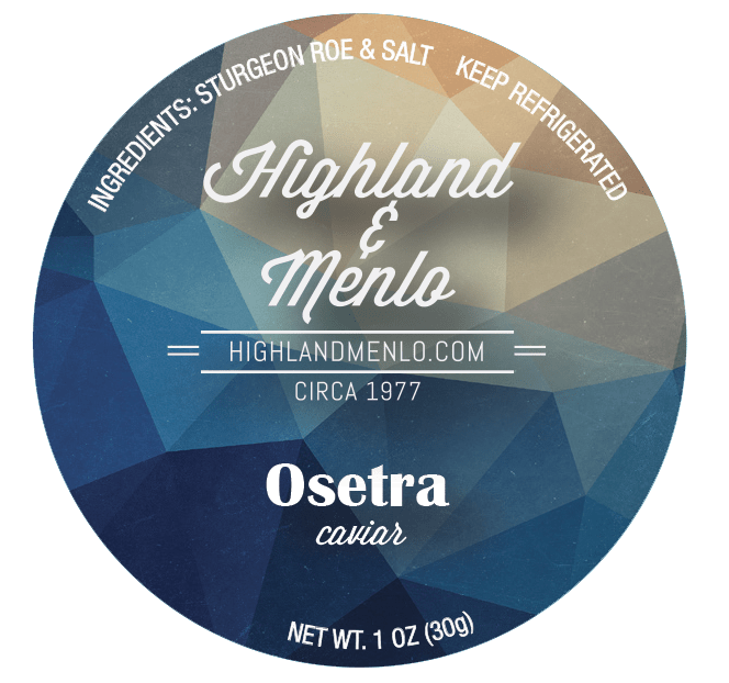 Caviar, Osetra 1oz.