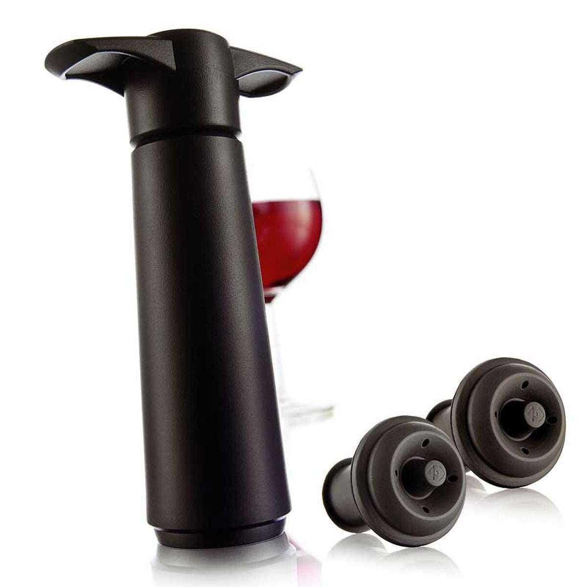 Vacu Vin Wine Saver Gift Set Black