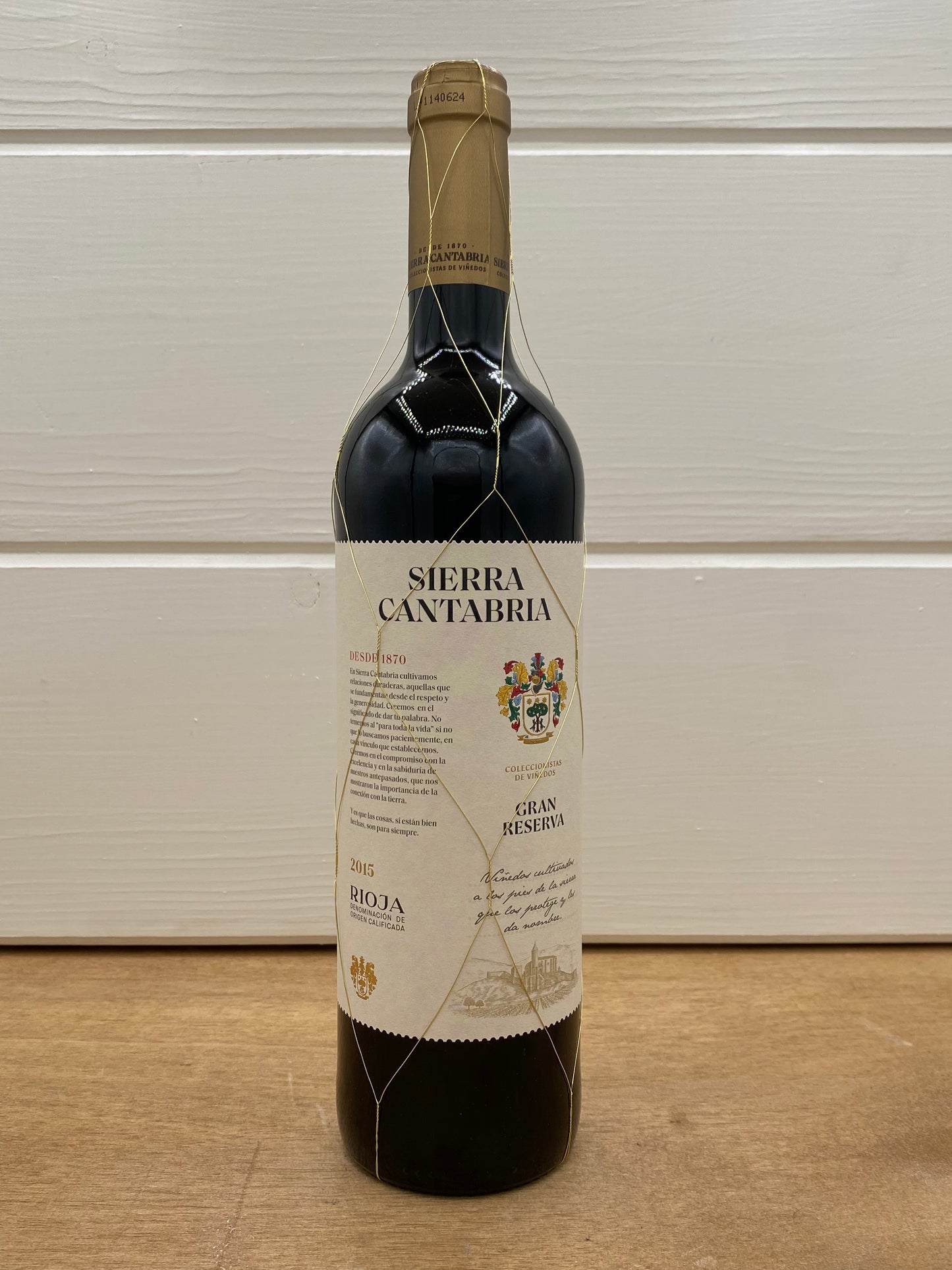 Sierra Cantabria Rioja Gran Reserva 2015