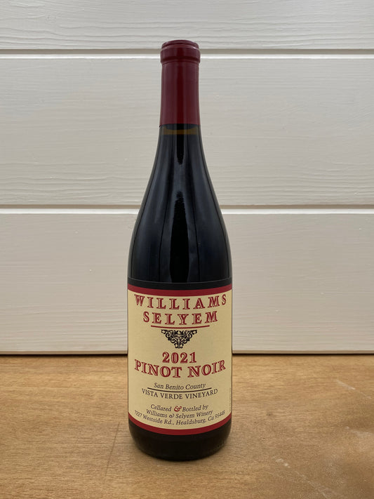 Williams Selyem Pinot Noir 2021 Vista Verde Vineyard
