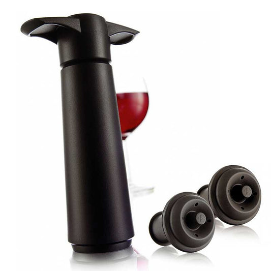 Vacu Vin Wine Saver Gift Set Black