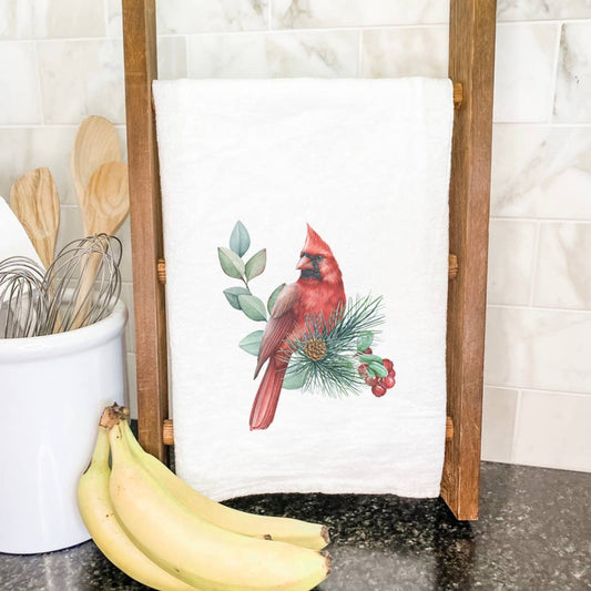Cardinal (Fall Birds) - Cotton Tea Towel