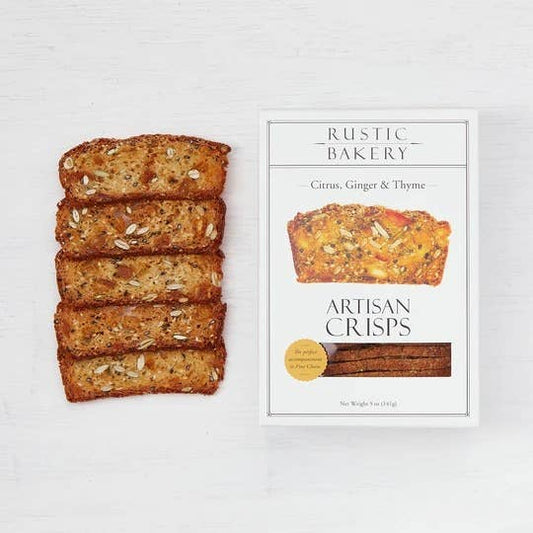 Rustic Bakery Artisan Crisps - Citrus, Ginger & Thyme