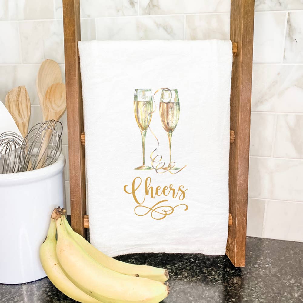 Champagne Cheers - New Year's / Wedding Tea Towel