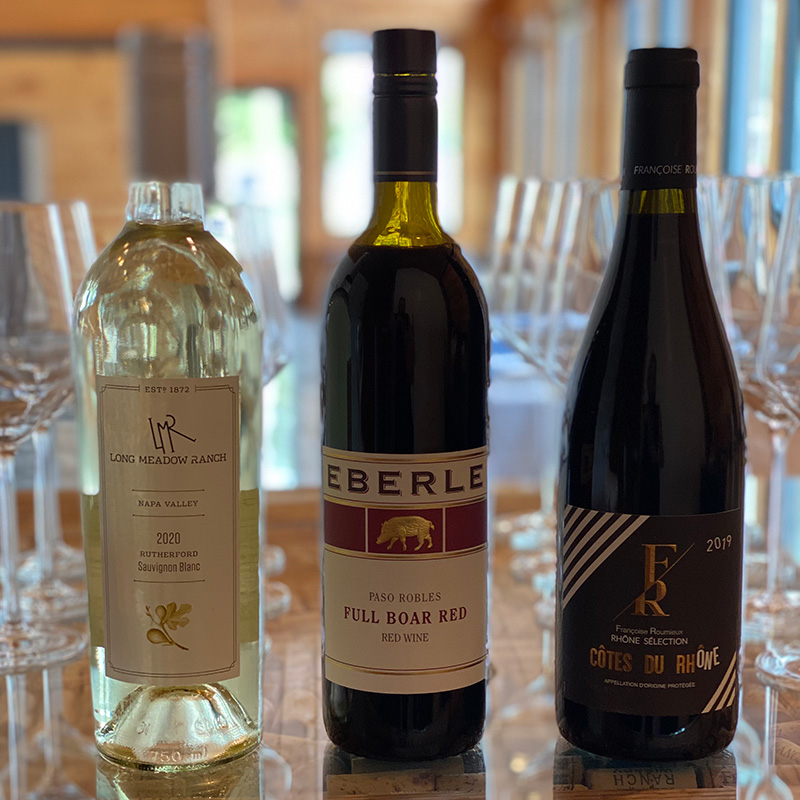 a selection of three bottles of wine at 34th Degree Wine Merchant
